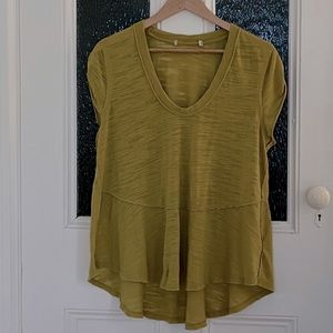 Free People Golden Yellow Tee.